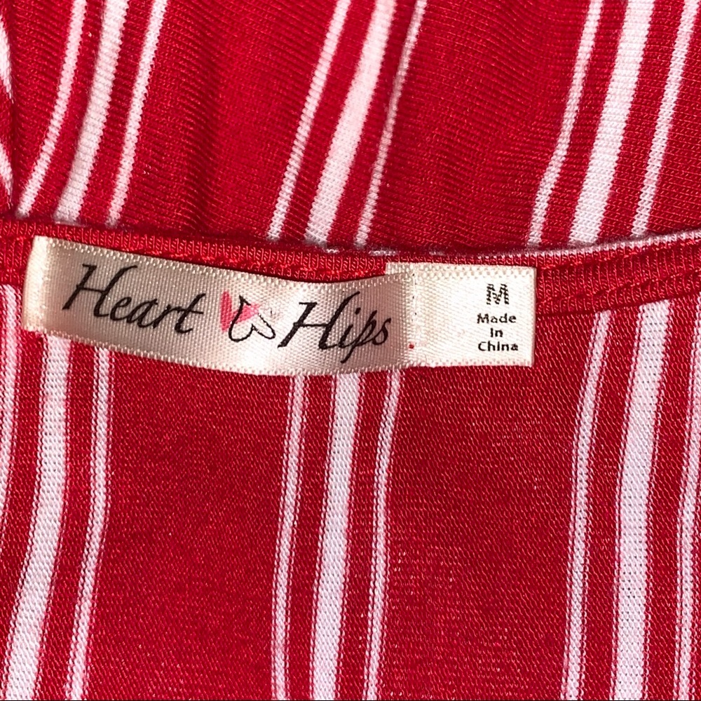 Red Striped Romper - Picture 7 of 7
